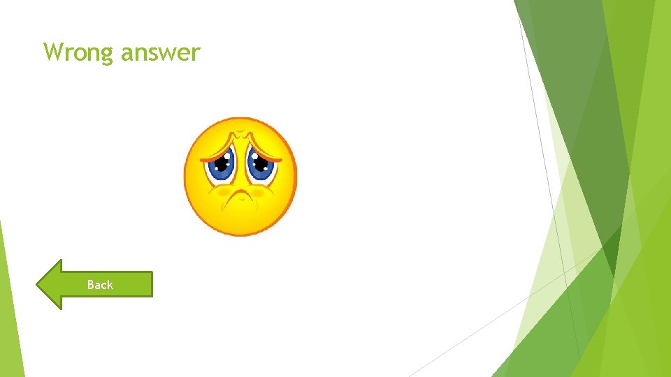 Wrong answer Back 