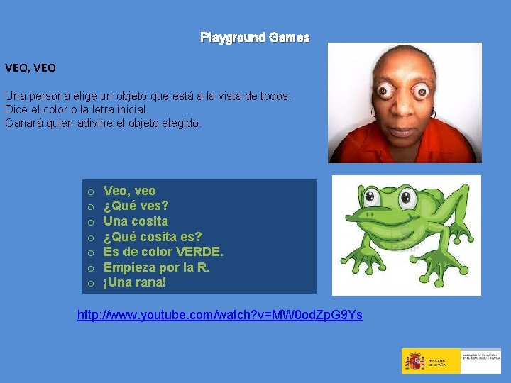 Playground Games VEO, VEO Una persona elige un objeto que está a la vista