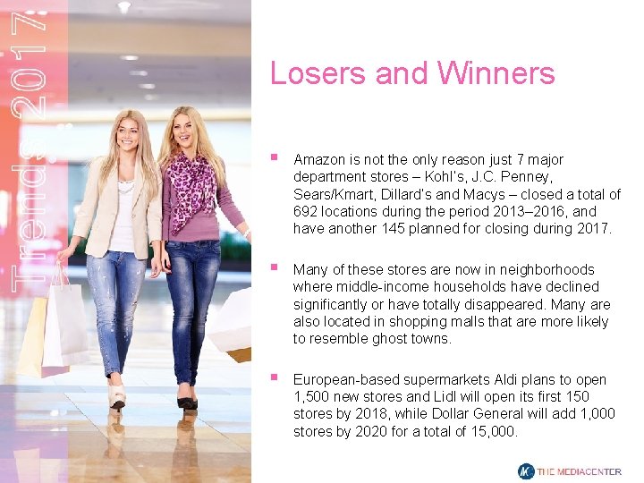 Losers and Winners § Amazon is not the only reason just 7 major department