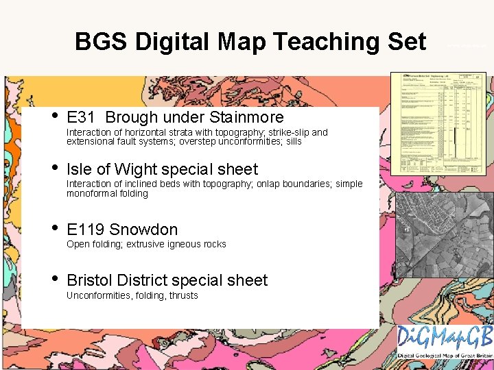 BGS Digital Map Teaching Set • E 31 Brough under Stainmore • Isle of