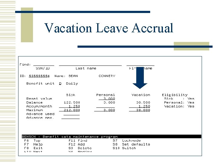 Vacation Leave Accrual 