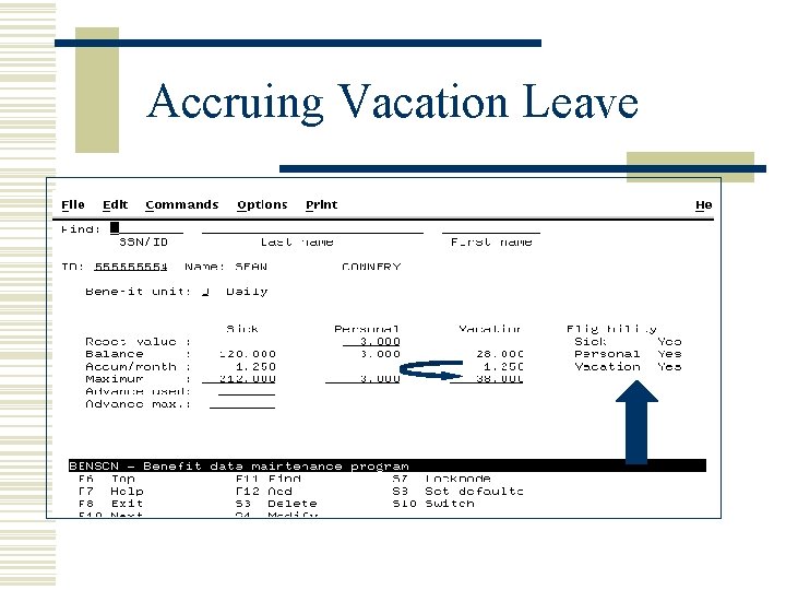 Accruing Vacation Leave 