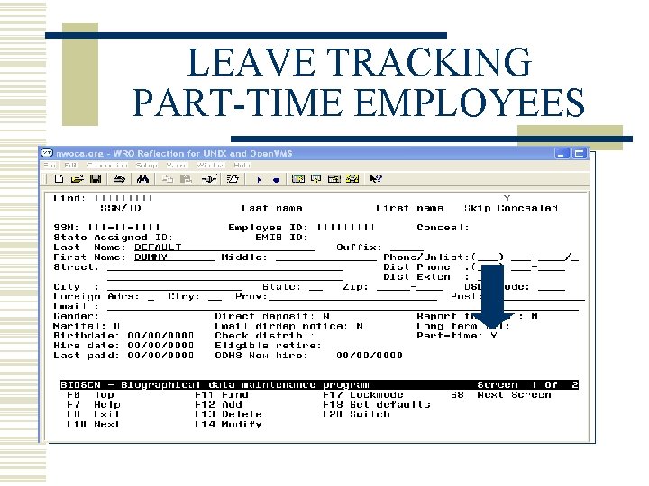 LEAVE TRACKING PART-TIME EMPLOYEES 
