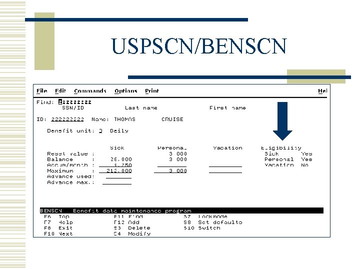 USPSCN/BENSCN 