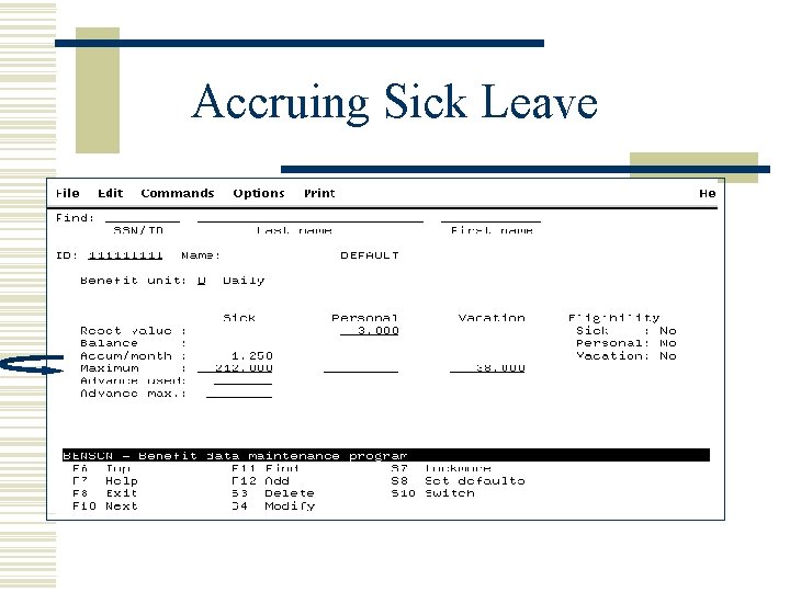 Accruing Sick Leave 