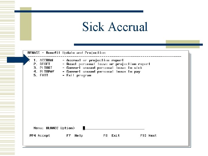 Sick Accrual 