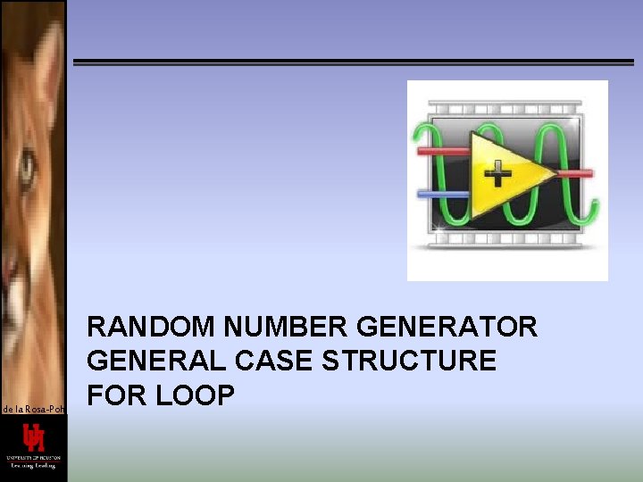 de la Rosa-Pohl RANDOM NUMBER GENERATOR GENERAL CASE STRUCTURE FOR LOOP 