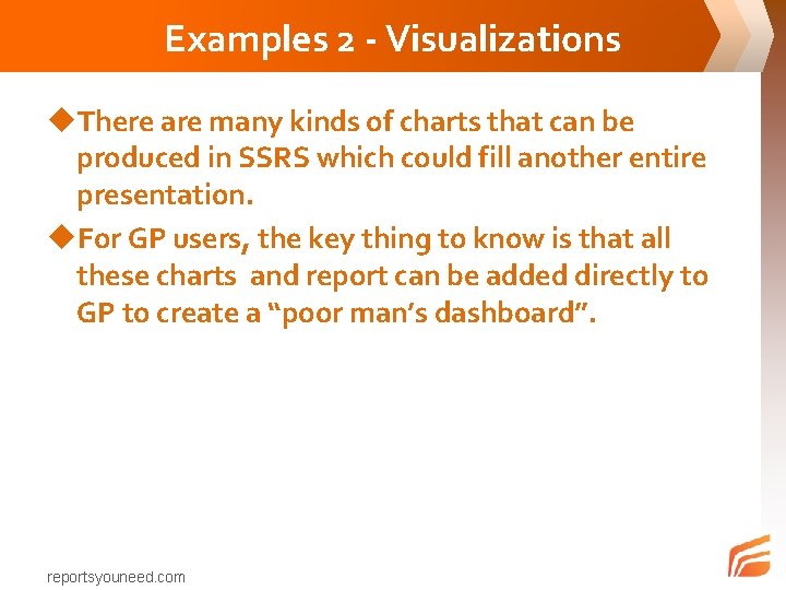 Examples 2 - Visualizations u. There are many kinds of charts that can be