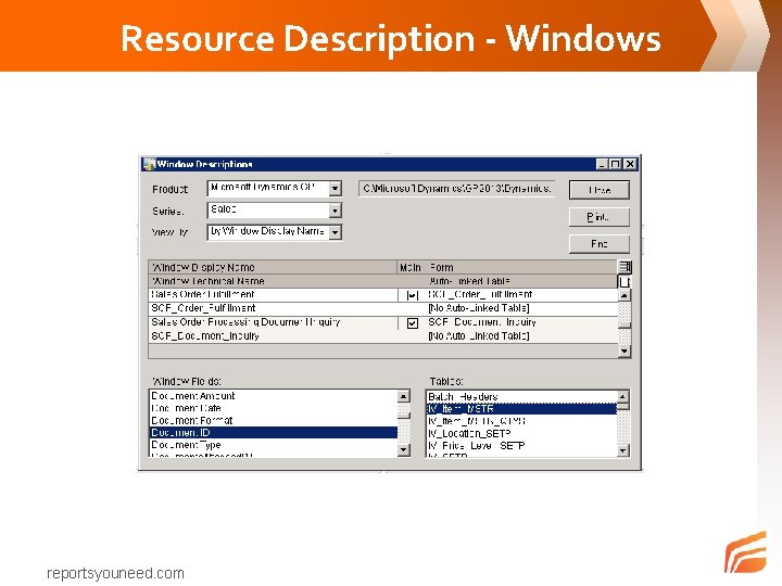 Resource Description - Windows reportsyouneed. com 