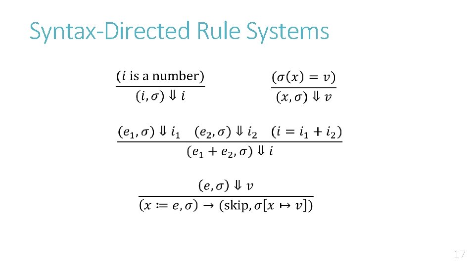 Syntax-Directed Rule Systems 17 