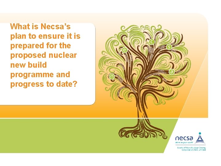 What is Necsa’s plan to ensure it is prepared for the proposed nuclear new
