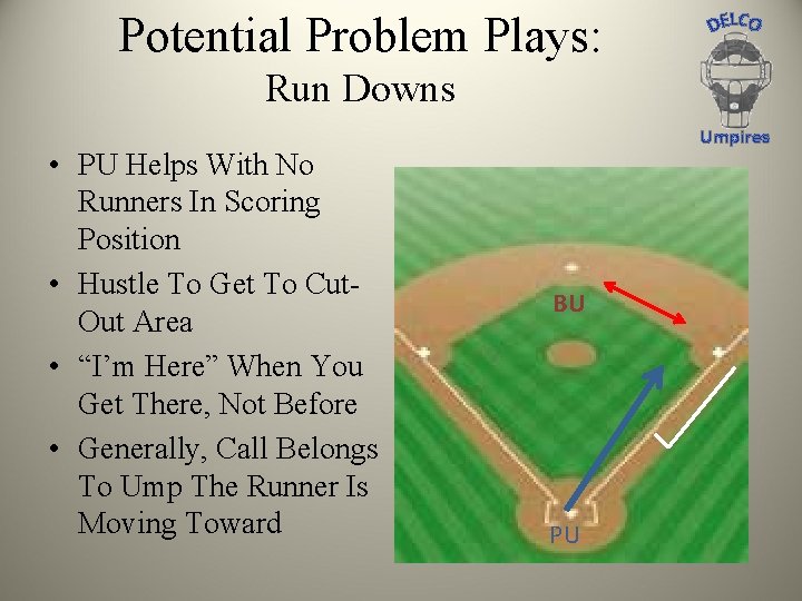 Potential Problem Plays: Run Downs • PU Helps With No Runners In Scoring Position