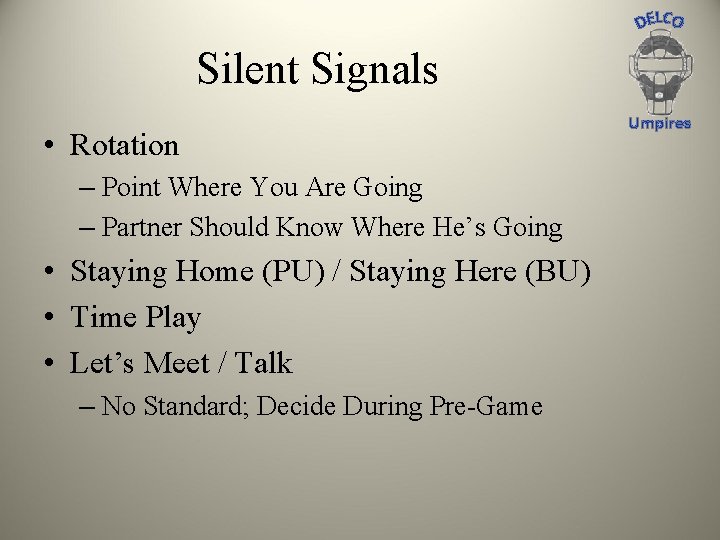 Silent Signals • Rotation – Point Where You Are Going – Partner Should Know