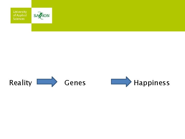 Reality Genes Happiness 