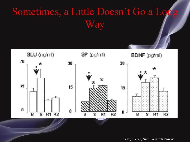 Sometimes, a Little Doesn’t Go a Long Way Pezet, S. et al. , Brain