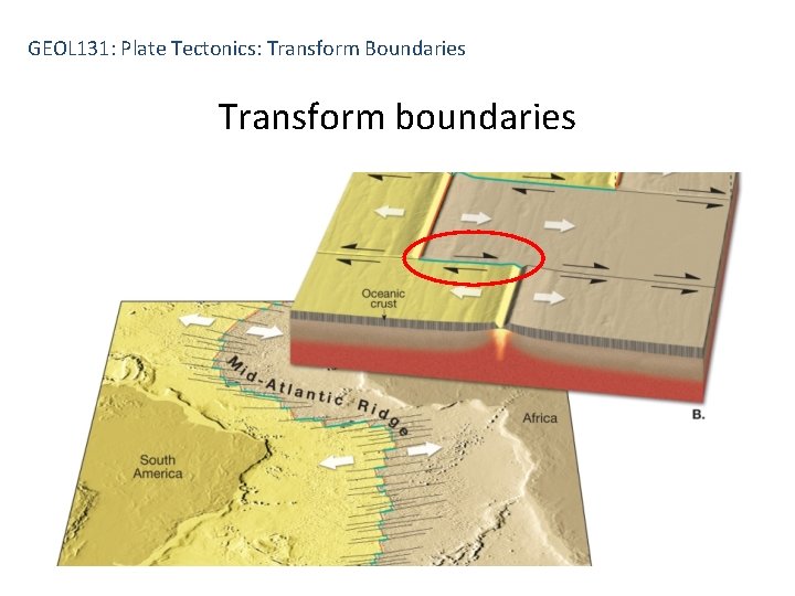 GEOL 131: Plate Tectonics: Transform Boundaries Transform boundaries 