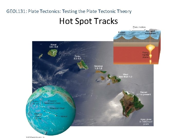 GEOL 131: Plate Tectonics: Testing the Plate Tectonic Theory Hot Spot Tracks 