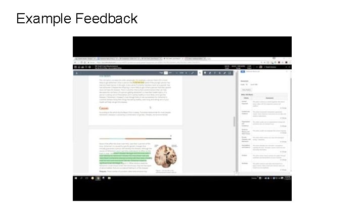 Example Feedback 