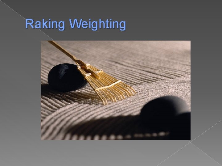 Raking Weighting 