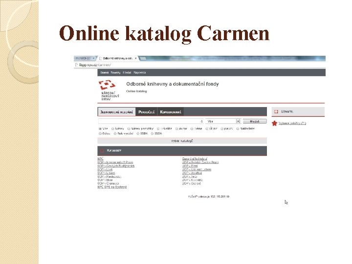 Online katalog Carmen 