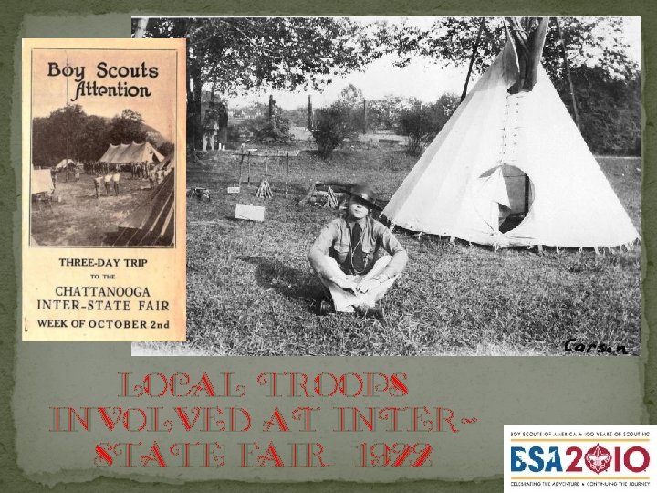Local troops involved at interstate fair 1922 