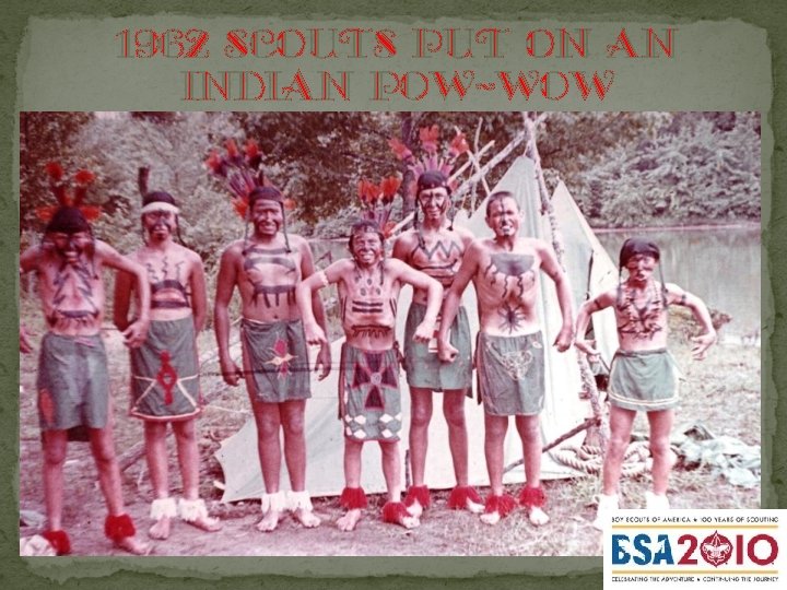 1962 Scouts put on an Indian Pow-wow 