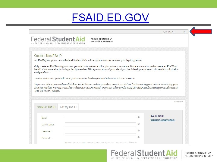 FSAID. ED. GOV 