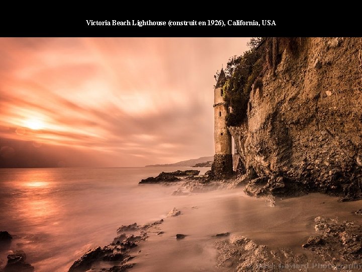 Victoria Beach Lighthouse (construit en 1926), California, USA 