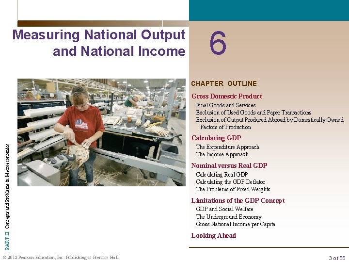 Measuring National Output and National Income 6 CHAPTER OUTLINE Gross Domestic Product Final Goods