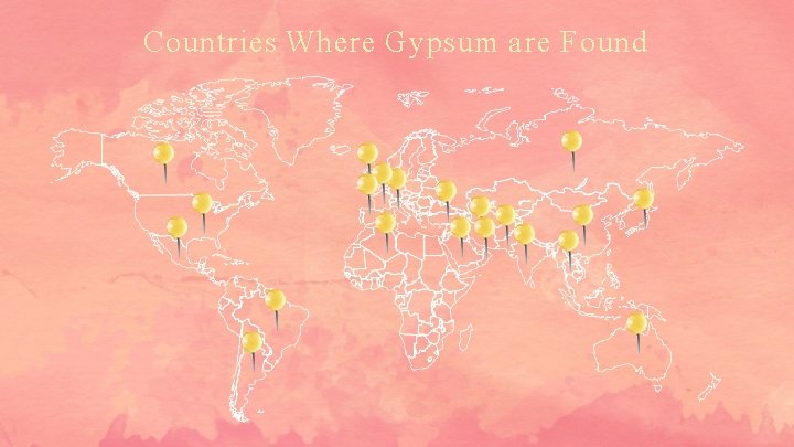 Countries Where Gypsum are Found 