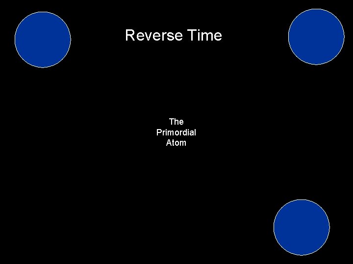 Reverse Time The Primordial Atom 