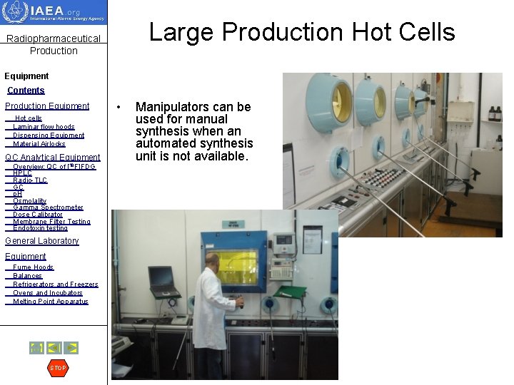 Large Production Hot Cells Radiopharmaceutical Production Equipment Contents Production Equipment Hot cells Laminar flow