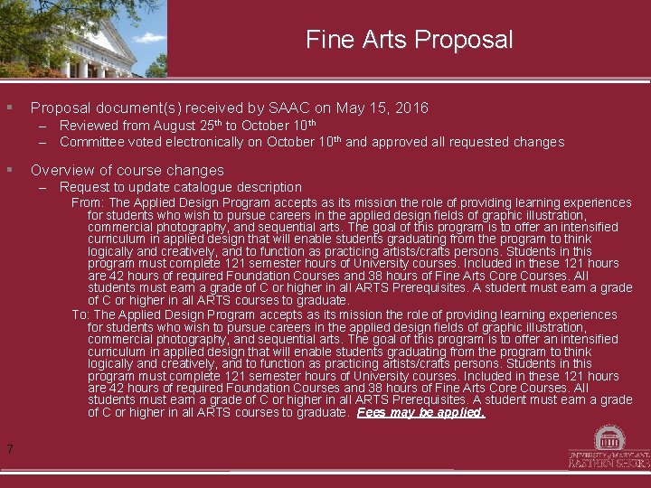 Fine Arts Proposal § Proposal document(s) received by SAAC on May 15, 2016 –