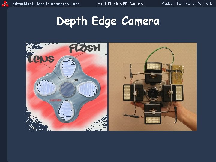 Mitsubishi Electric Research Labs Multi. Flash NPR Camera Depth Edge Camera Raskar, Tan, Feris,