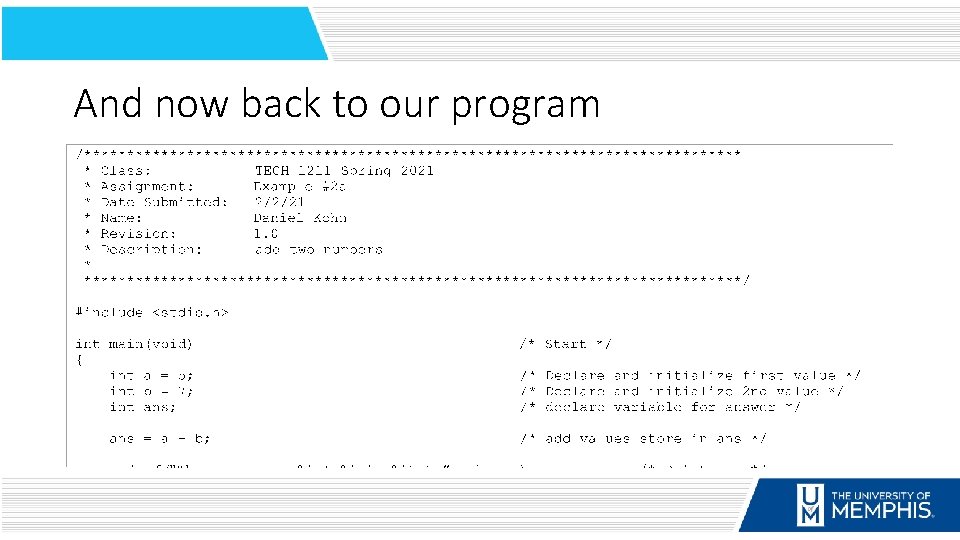 And now back to our program 