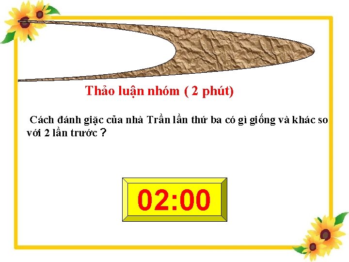 Thảo luận nhóm ( 2 phút) Cách đánh giặc của nhà Trần lần thứ