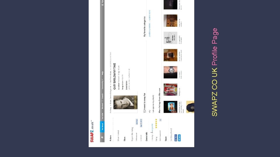 SWAPZ CO UK Profile Page 