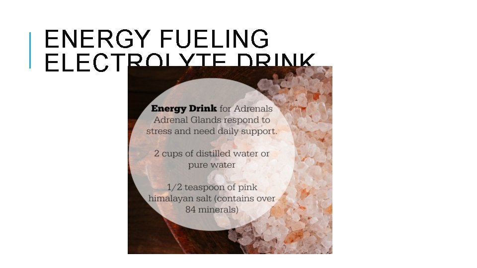 ENERGY FUELING ELECTROLYTE DRINK 