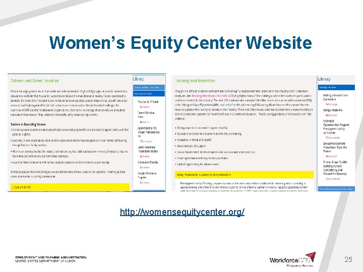 Women’s Equity Center Website http: //womensequitycenter. org/ 25 