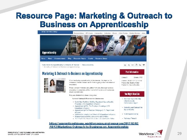https: //apprenticeshipusa. workforcegps. org/resources/2017/02/02 /10/12/Marketing-Outreach-to-Business-on-Apprenticeship 29 