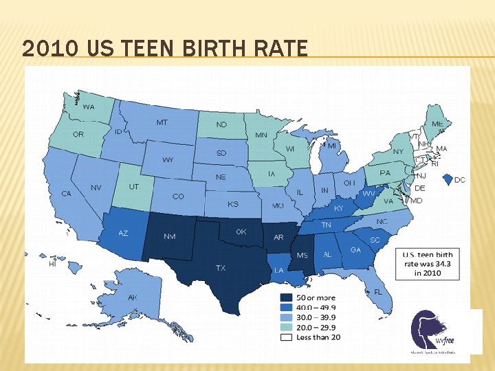 2010 US TEEN BIRTH RATE 