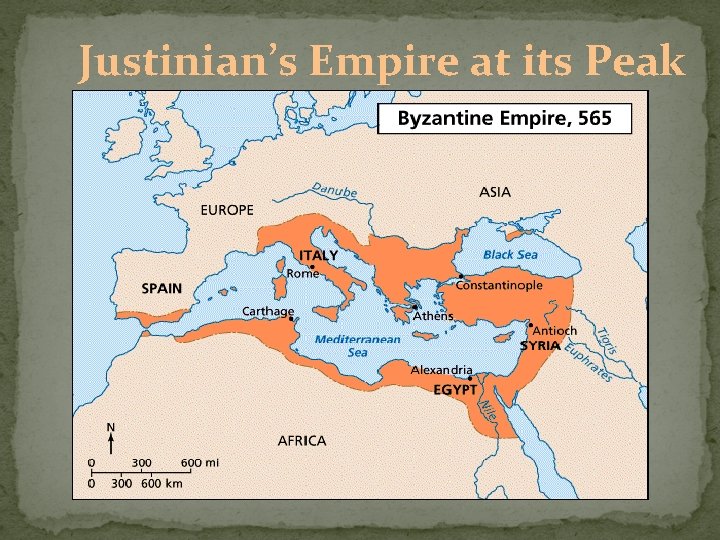 Justinian’s Empire at its Peak 