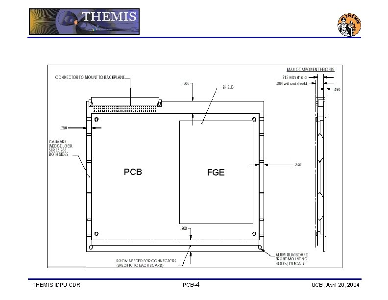 PCB THEMIS IDPU CDR FGE PCB-4 UCB, April 20, 2004 