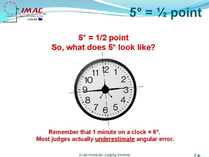 5° = ½ point 5° = 1/2 point So, what does 5° look like?