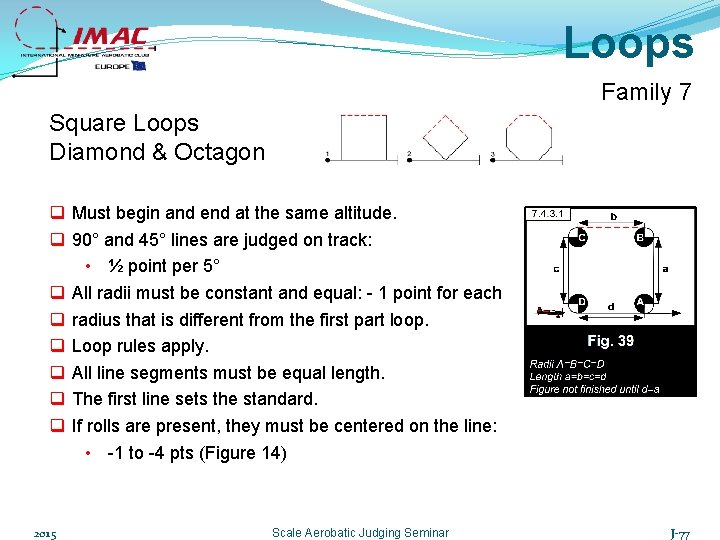 Loops Family 7 Square Loops Diamond & Octagon q Must begin and end at
