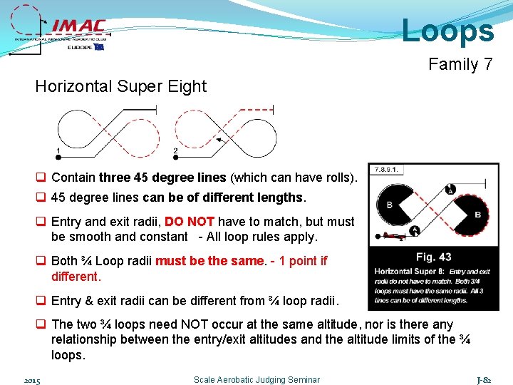Loops Family 7 Horizontal Super Eight q Contain three 45 degree lines (which can