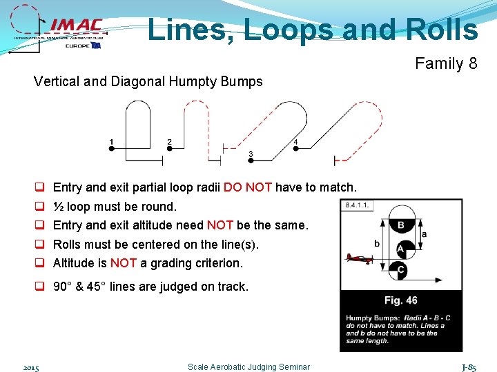 Lines, Loops and Rolls Family 8 Vertical and Diagonal Humpty Bumps q q q