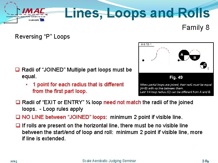 Lines, Loops and Rolls Family 8 Reversing “P” Loops q Radii of “JOINED” Multiple