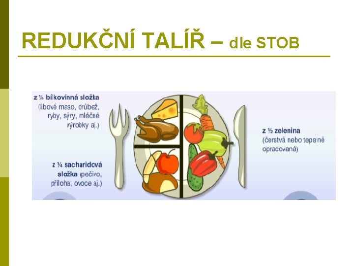 REDUKČNÍ TALÍŘ – dle STOB 