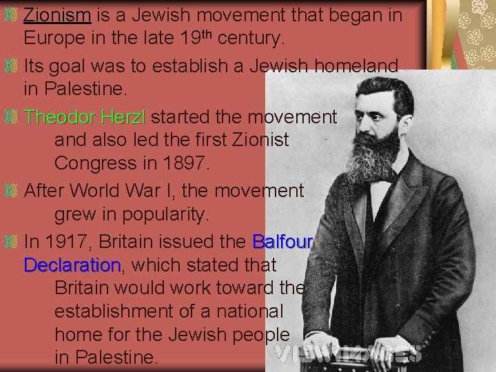 Zionism is a Jewish movement that began in Europe in the late 19 th